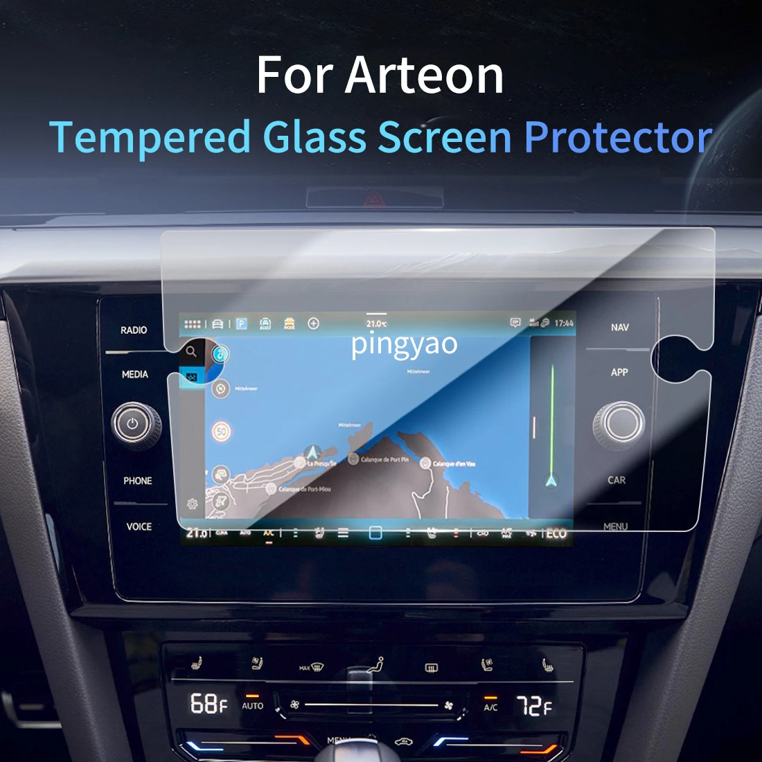 

Car Sticker Screen Protector Navigation Display Tempered Glass Protective Film Car Vehicle For 24 VW Arteon