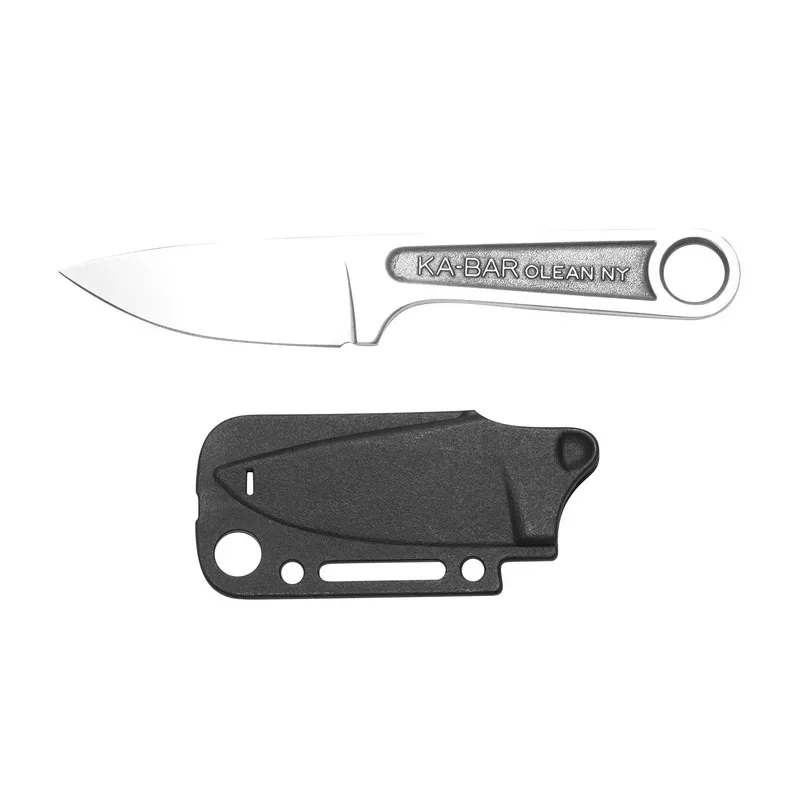 2025 جديد مستقيم صلابة عالية سكينة للاستعمال الخارجي سكينة سرفايفل عارضة متكاملة مع K غمد بقاء التخييم سكين جيب EDC