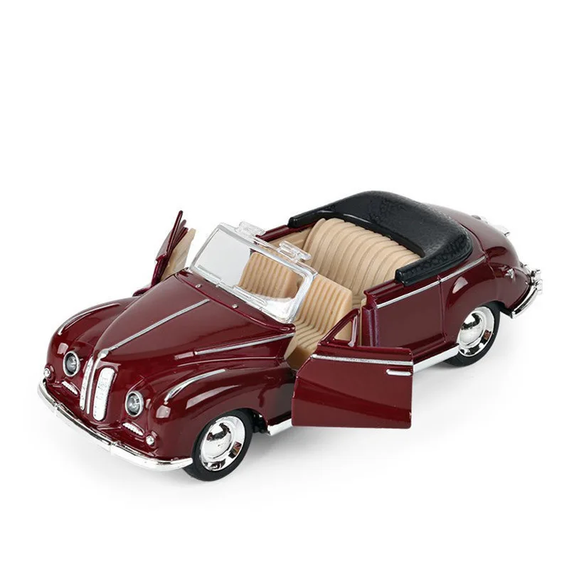 Modelo de coche clásico Retro de aleación 1/32, coche extraíble, juguete fundido a presión para niños, decoración de coche clásico de simulación, colección de juguetes para niños, regalos