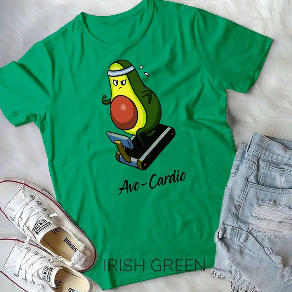 Avo-Cardio Avocado Treadmill Run Jogging Lover Gym Workout Unisex T-shirt