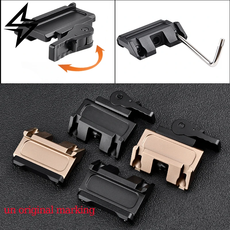 RAXIS Tactical Laser Mount Base for WADSN MAWL 20mm Picatinny Rail Adapter Aluminum QD Lever for Airsoft Hunting Accessories