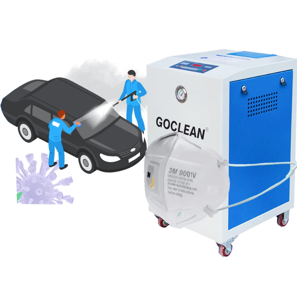 GOCLEAN Equipos Para De Limpieza Dubai Electric Car Wash Steam Detailing Tools Steam Car Wash Machine With Vacuum