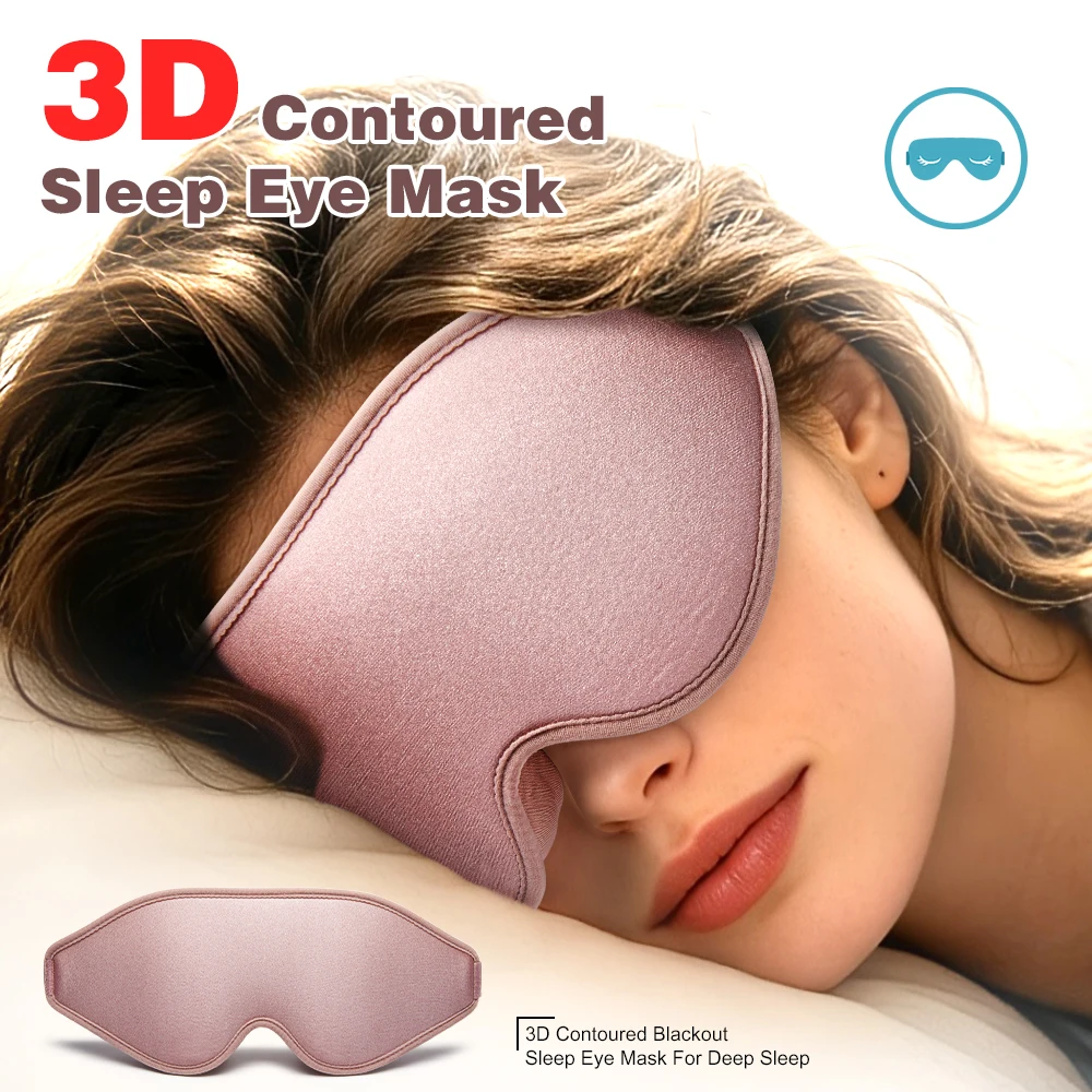 Blackout 3D Sleep Mask Memory Foam Eye Shade Breathable Eye Patch Travel Smooth Slaapmasker Relax Sleeping Aid Women Men