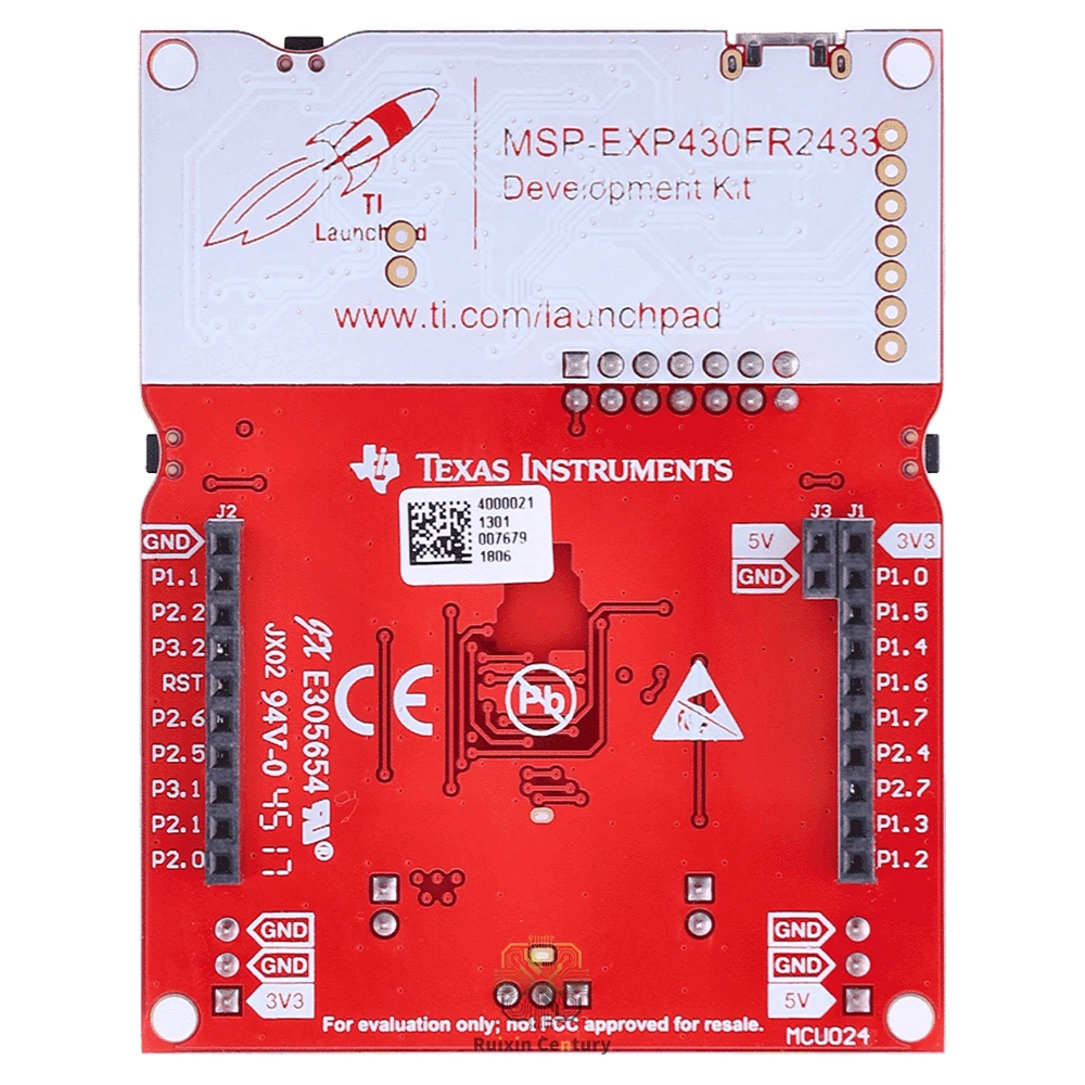 FOR Texas Instruments MSP-EXP430FR2433 LaunchPad Development Kit MSP430FR2433 16Bit MCU Board with 16KB FRAM 4KB RAM
