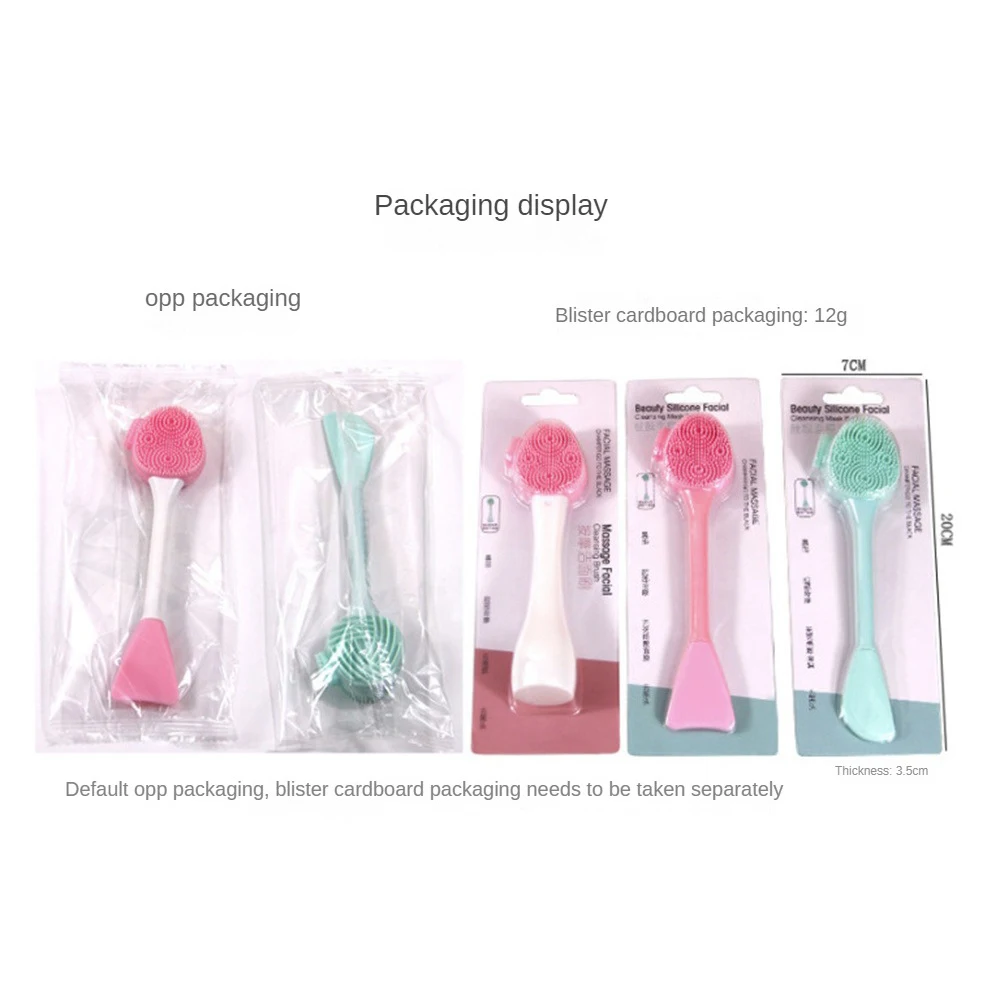 Silicone  Brush Portable Facial Cleanser Brush Beauty Makeup Tool Beauty Mask Brush Clean Without Dead Corners Cleansing Brush