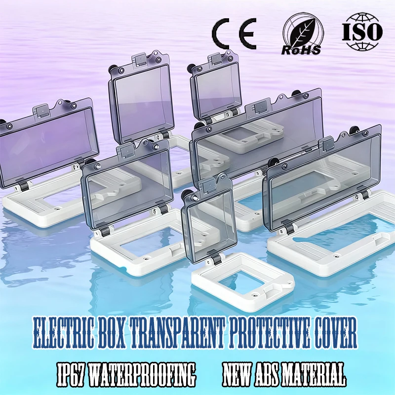 Outdoor waterproof plastic transparent protective cover for circuit breaker rainproof cover for circuit breaker switch box trans