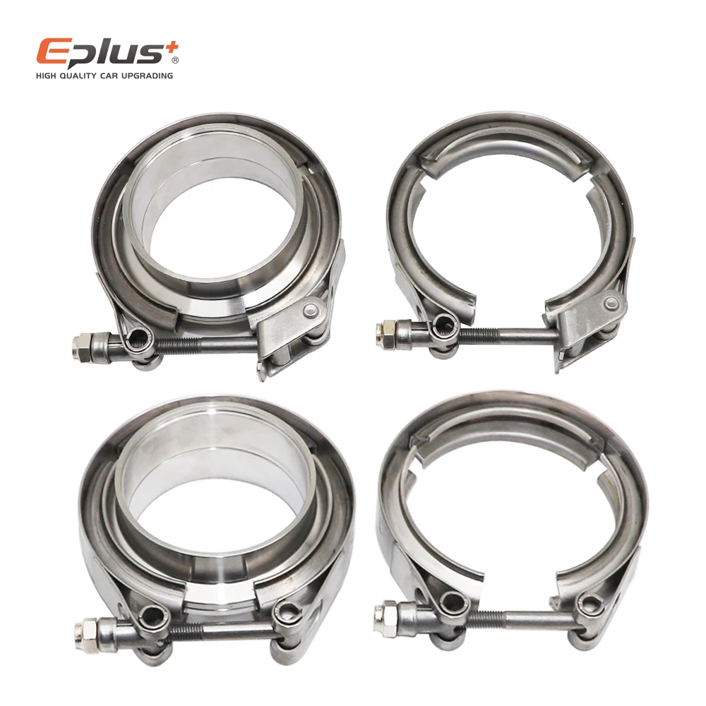 Universal 304 Stainless Steel V Band Clamp Vband Clamp Male Female Flange V Clamp Pipeline Connection Flange Kit