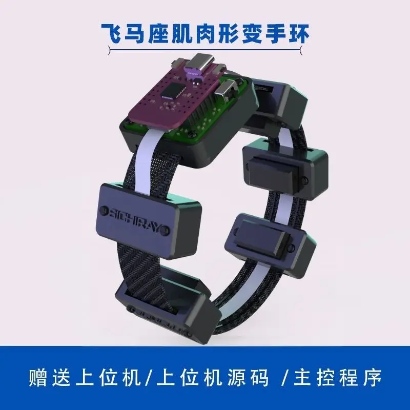 Muscle Electrical Sensor Muscle Deformation Simulation Signal EMG Wristband Collection and Detection Module Wearable Armband