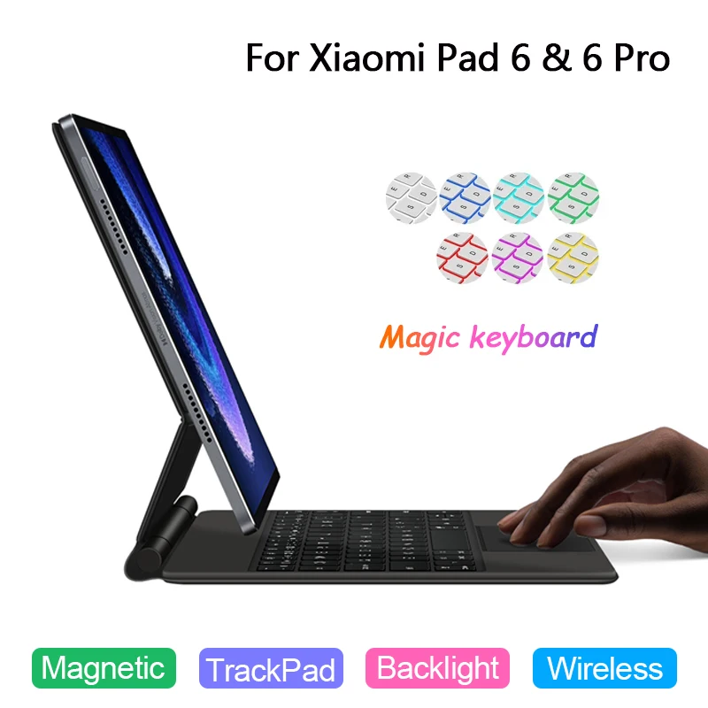 Funda For Xiaomi Mi Pad 6 11 Inch MiPad 6 MiPad6 Pro 2023 6/6pro Smart Case Touch pad Magic Keyboard Rechargeable With Backlight