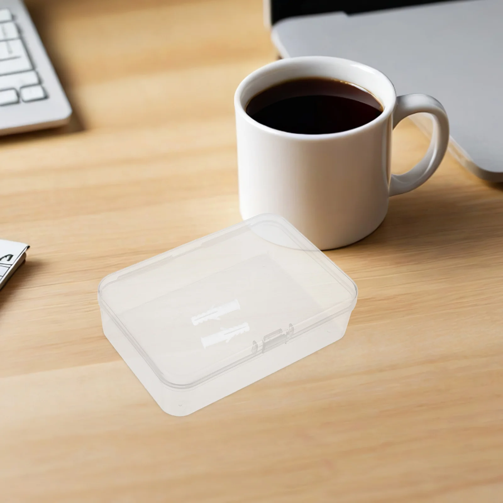 

8pcs Small Clear Plastic Storage Container 12.5X8.5X3.5Cm Transparent Rectangular Box Lid For Craft Bead Jewelry Organizer Diy