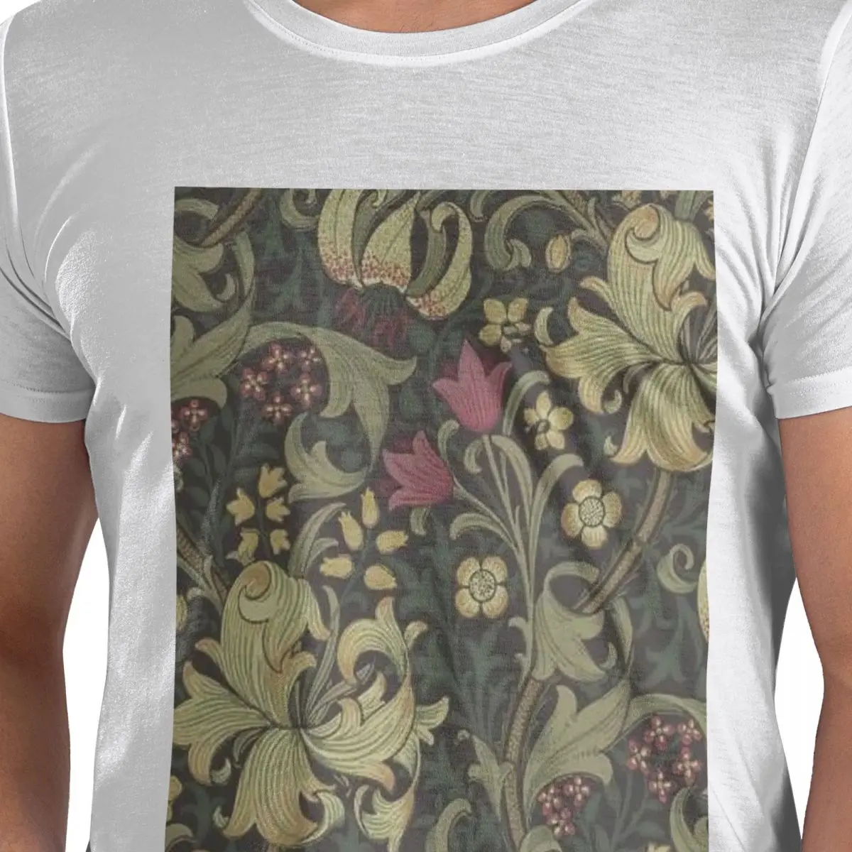 

Футболка William Morris Bullerswood из 100% хлопка, мужские забавные футболки, мужские футболки с круглым вырезом и коротким рукавом, S-6XL