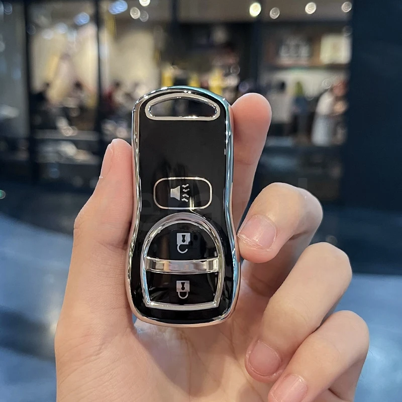 جراب غطاء مفتاح سيارة من البولي يورثين الحراري ، نيسان تيدا ، سينترا إكس ترايل ، T30 ، ألتيما ، فرونتير ، أرمادا ، ماكسيما ، إنفينيتي QX56 ، JA60 ، FX35 ، إكسسوارات #6