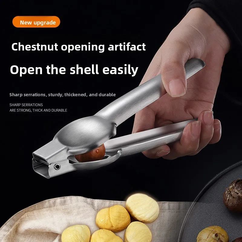 Chestnut Clip 2In1 Kitchen Tool Chestnut Opener Machine Walnut Pliers Sheath Cutter Nut Cracker Sheller Walnut Clip Accessories