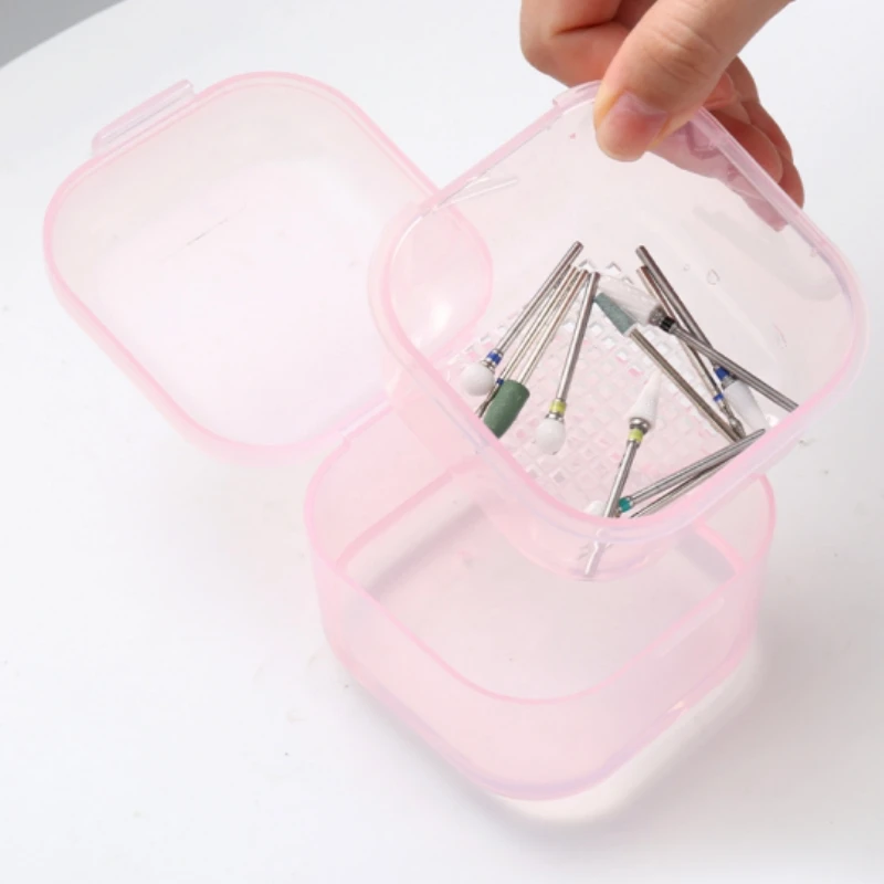 Dental Burs Disinfection Box Heat-Resistant Burs Drills Soak Sterilization Case Dentistry Tools