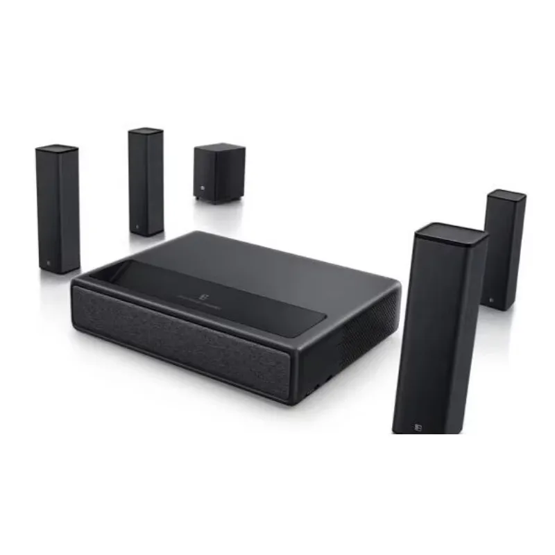 2025 venda quente Flyin M1 5000 Lumens 3D 4K Home Theater Android Ultra Short Throw TV com projetor de tela de 300 polegadas, conjunto de presente