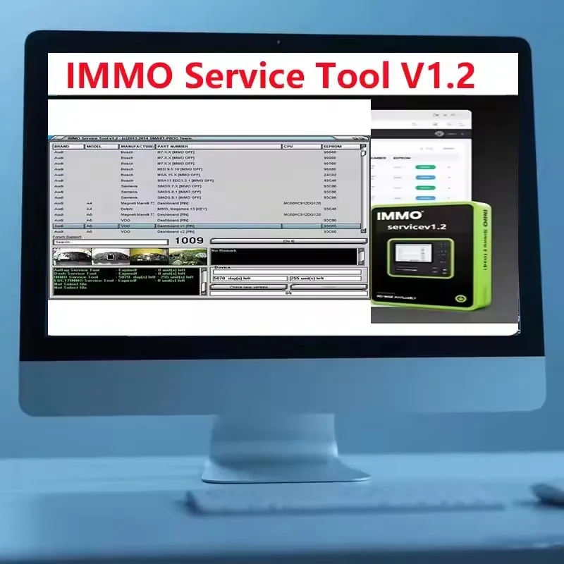 Car Repair Software IMMO Service Tool V1.2 Key Pin Code Calculator BSI VDO Dashboard off Virgin EPROM Support for 2017 Models