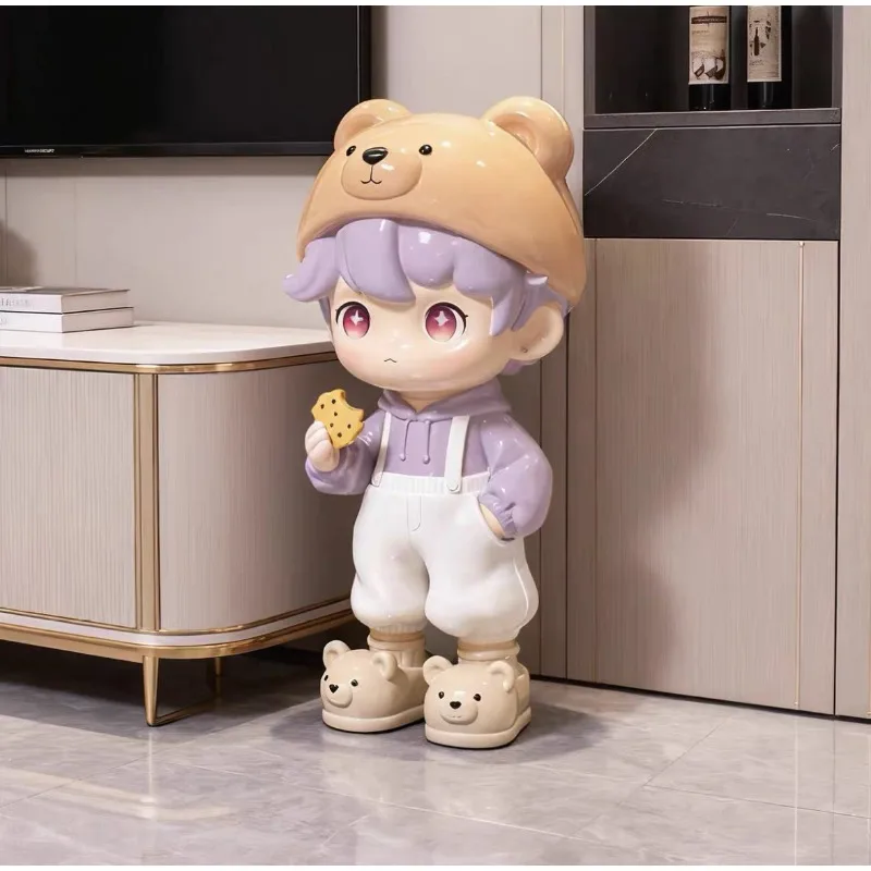 Large Scale Landing Cartoon Statue Ornament Living Room Desktop Decoration Sculpture Light Luxury High-end Home Decoration Gifts