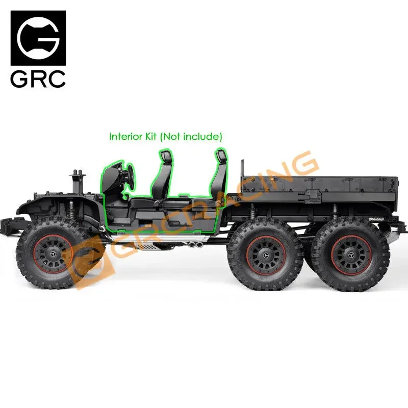 GRC Huntsman Truck Bed Rear Bucket Black For TRX-6 G63 TRX6 6*6 Benz Crawler #G163DB