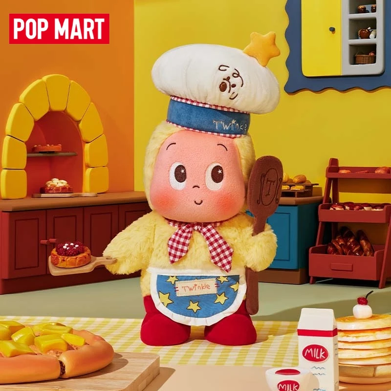 

New Genuine POP MART Twinkle Twinkle MOON GELATO Baker Plush Toy 38CM Ornament Gift