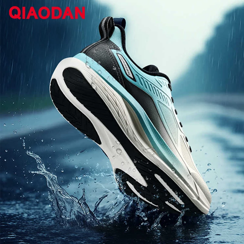 QIAODAN المشي أحذية رياضية Yuyan Lite رجالي عدم الانزلاق مقاوم للماء خفيفة الوزن أحذية رياضية كاجوال لصالة الألعاب الرياضية السفر العمل QXG023254208B #2