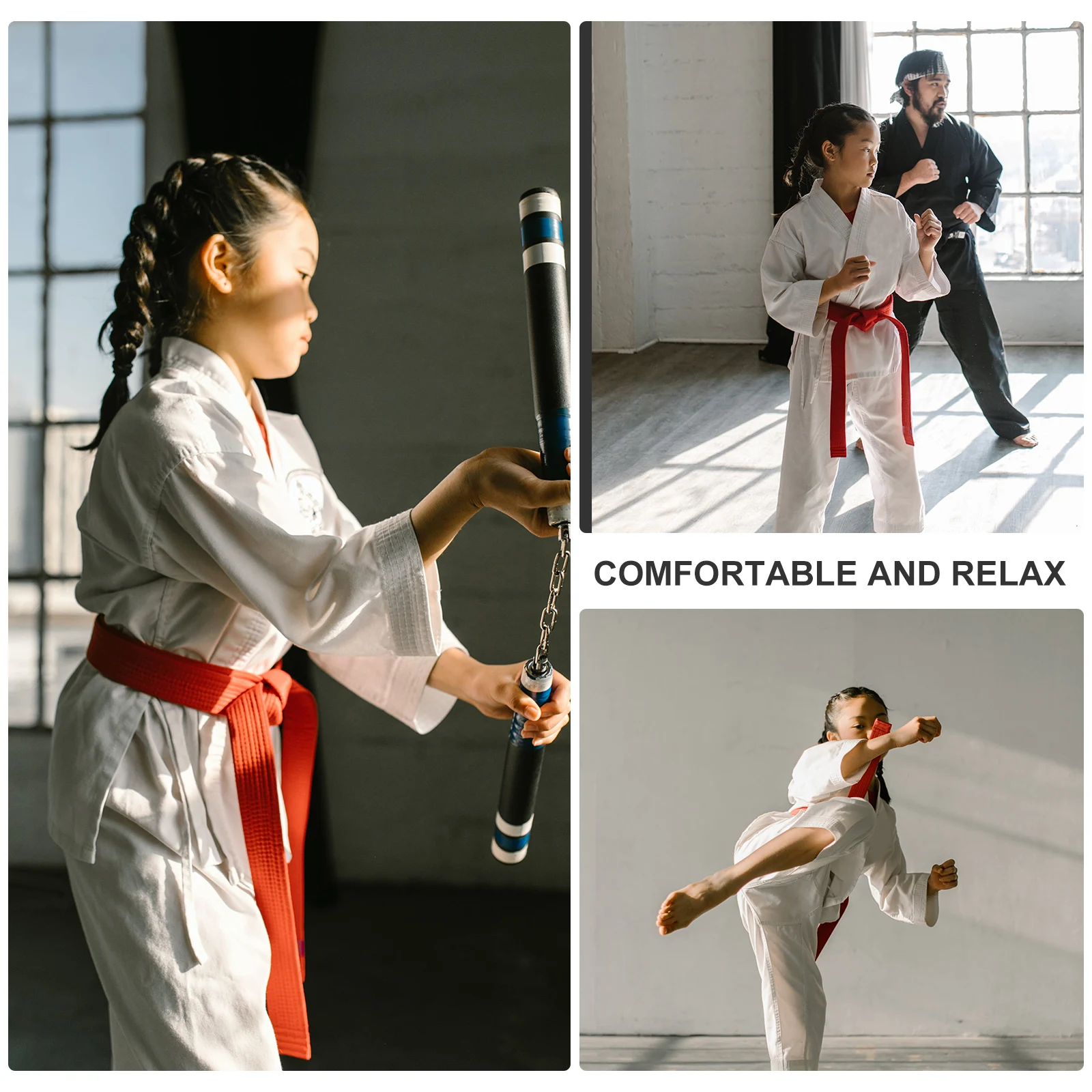 

Taekwondo Belt Martial Karate Wrist Guard Wrist Color Kicking Pads Uniform Belts Men Women Kids Karate Gifts
