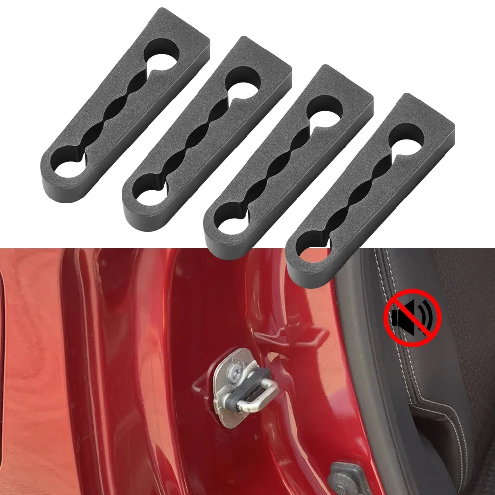 Door Lock Buffer Damper For Nissan Qashqai X-Trail Tiida Juke Note Rogue NV200 Murano Deaf Creaking Noise Seal Stopper Deadener