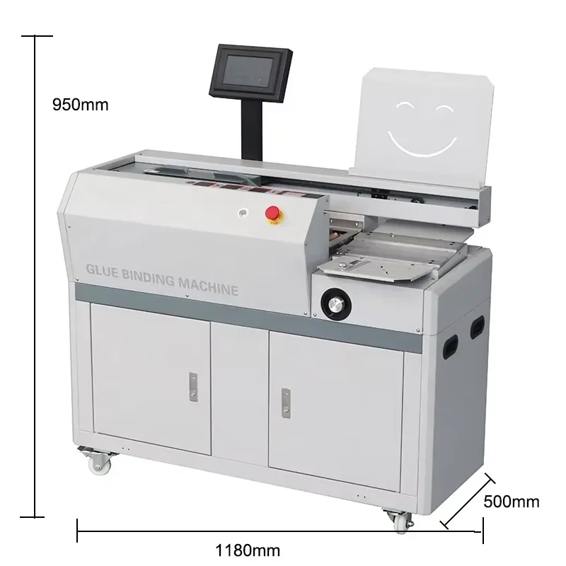 TAOXING A4 Automatic Single Roller Hot Glue Book Binding Press Machine for Hard Cover Booking Binding