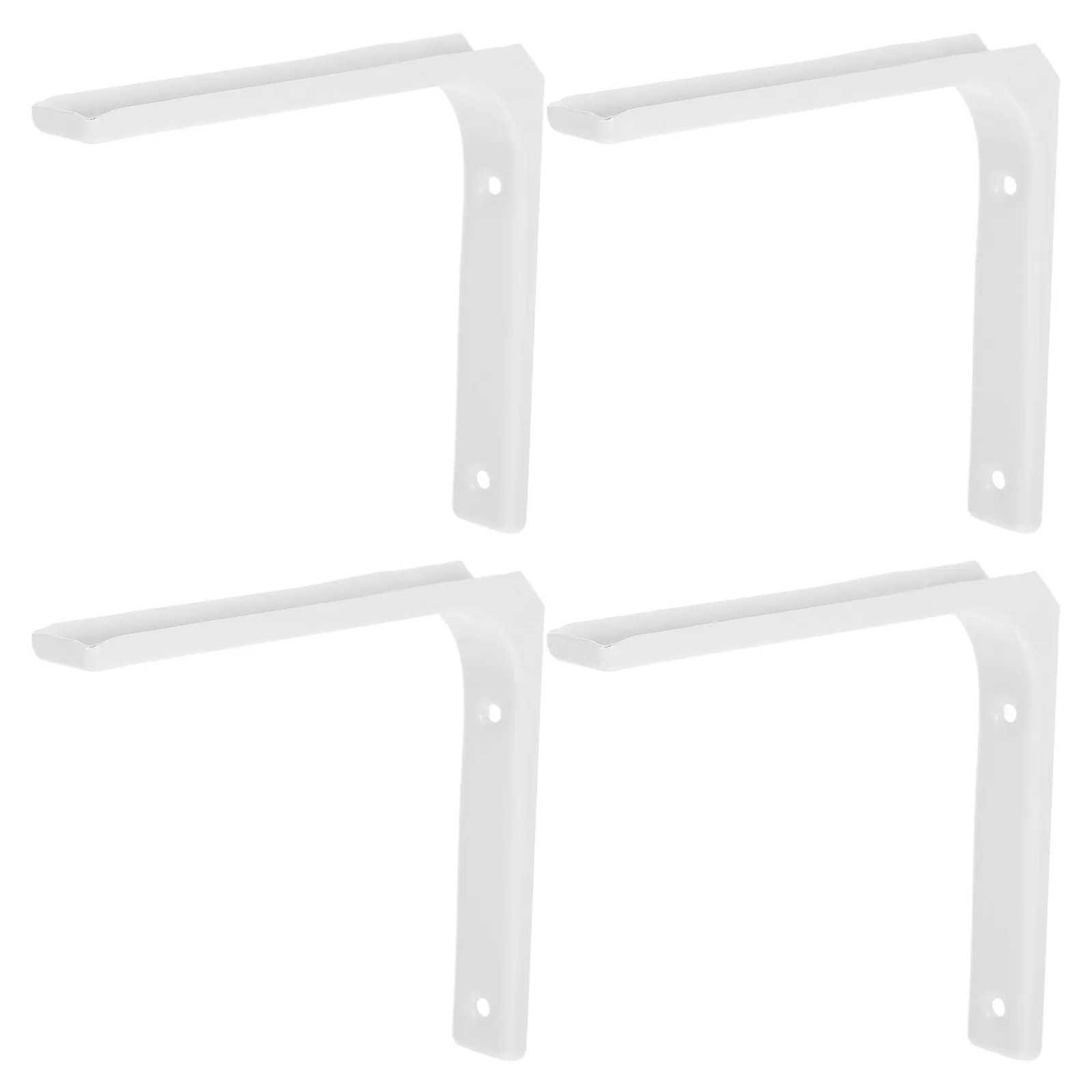 4Pcs Stainless Steel Small L Brackets Right Angle Corner Brackets for Wood Furniture Shelves Cabinet Mounting Industrial Shelf