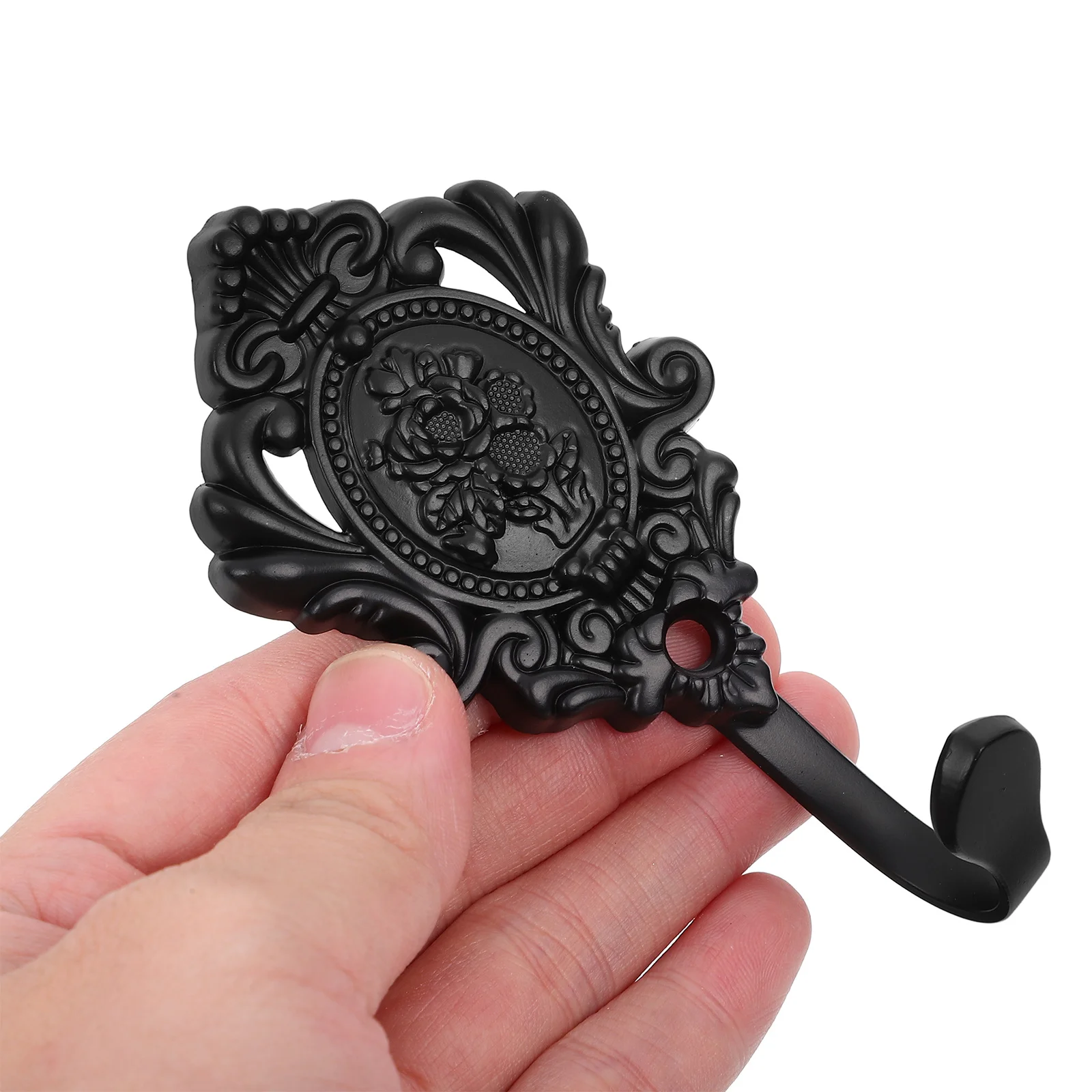 2 шт. настенные крючки из цинкового сплава с розовым узором