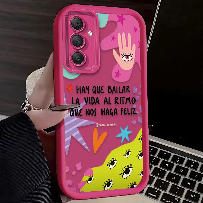 رائعة المصرية العين قضية الهاتف لسامسونج غالاكسي A54 A05 A05S A34 A24 A14 A53 A33 A23 A13 A52 A52S A71 A51 A31 A50 غطاء #3