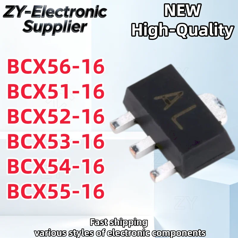 50Pcs New BCX56-16 SOT-89 BCX56 BCX51-16 BCX52-16 BCX53-16 BCX54-16 BCX55-16 SOT89 Transistor New In Stock