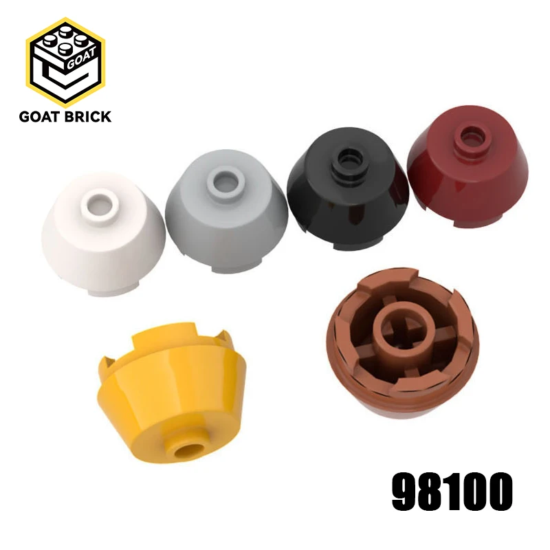 

10Pcs MOC Parts 98100 Brick Round 2 x 2 Truncated Cone Compatible Bricks DIY Assmble Building Blocks Particle Kid Brain Toy