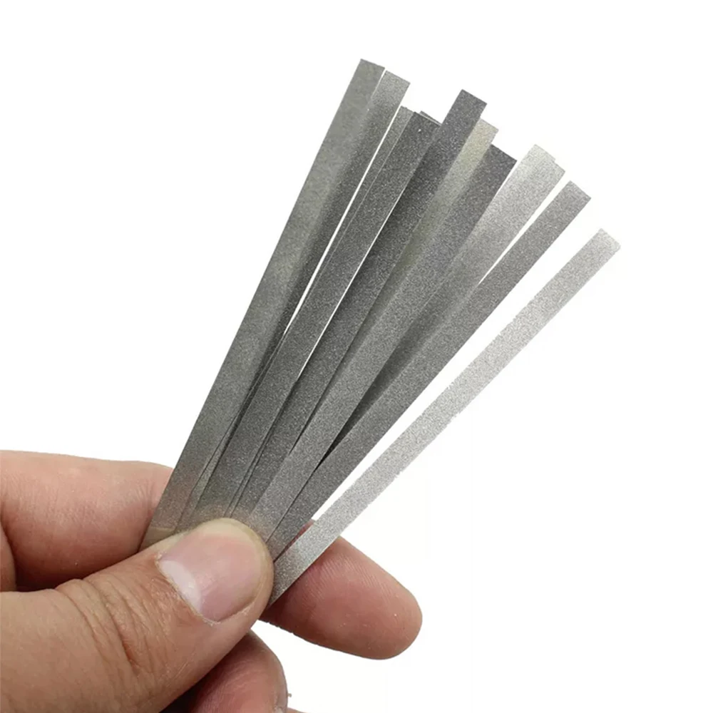 PIORPOY Dental Polishing Strips Single/Double Side Alumina Plated Sanding Surface Dentistry Interproximal Abrasive Metal Strip