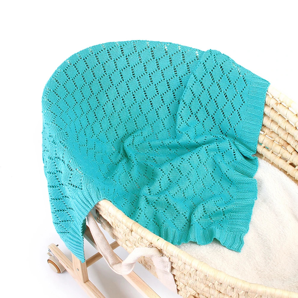 

Baby Blanket Newborn Thick Knit Stroller Cover Lightweight Warm Indoor Outdoor Winter Autumn Child Accessories Soft Cozy Infant