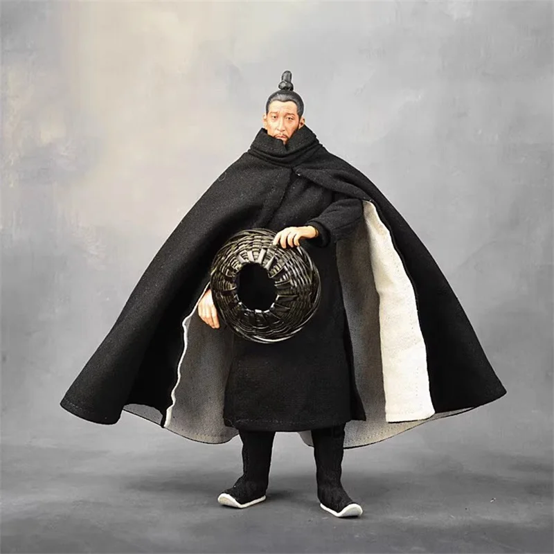 1/6 Soldier Ancient Costume Hooded Armed Escort Cloak Bamboo Hat Shoe Model Accessories For 12'' Action Figure Body In Stock