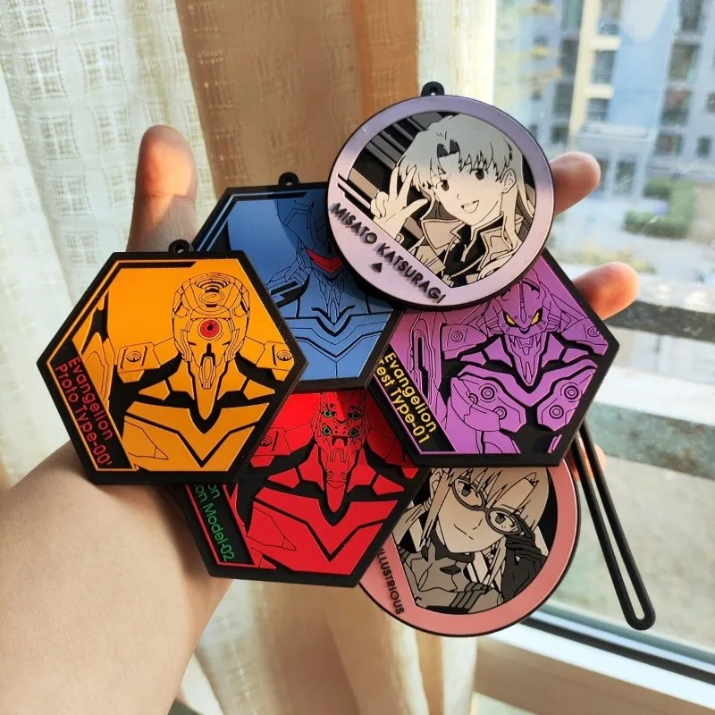 قلادة مطاطية عالية المظهر من نيون جينيسيس إيفانجيليون للسفر ، حقيبة لي ميكا جاندام ، هدية كرتونية من Rei