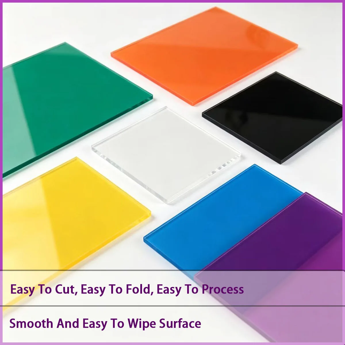 Size 10 * 20cm colored acrylic square board is used for decoration, advertising signs, home furnishings, etc