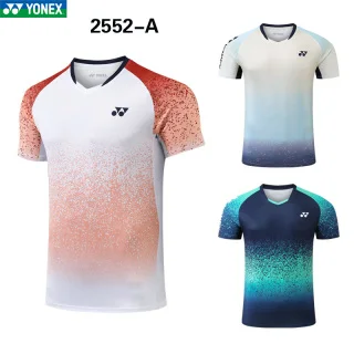 YONEX Hot Sale New Badminton Jersey Men's and Women's Short-sleeved T-shirt Quick Dry Sports Top Children's Training T-shirt