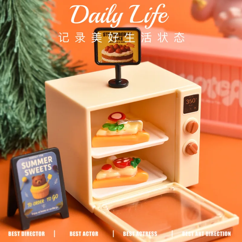 YQT محاكاة البيتزا لعبة طعام صغيرة الراتنج Diy بها بنفسك الملحقات مشهد مصغر سطح المكتب الديكور شفاء وتخفيف التوتر لعبة صغيرة #2