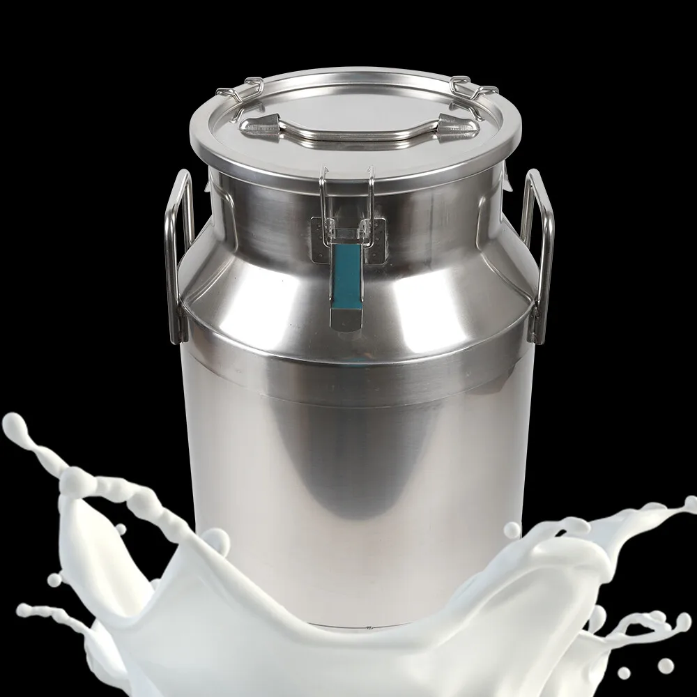 

30L Heavy-Duty Stainless Steel Milk Can Wine Pail with Airtight Silicone Seal