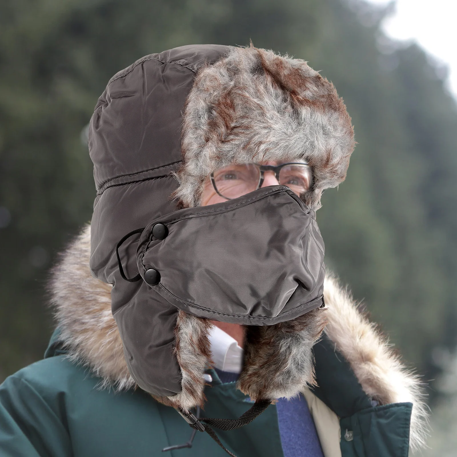 

Suits for Women Ski Hat Hats to Keep Warm Masks Ear Cover Beanie Grey Cold Weather Gear Women's