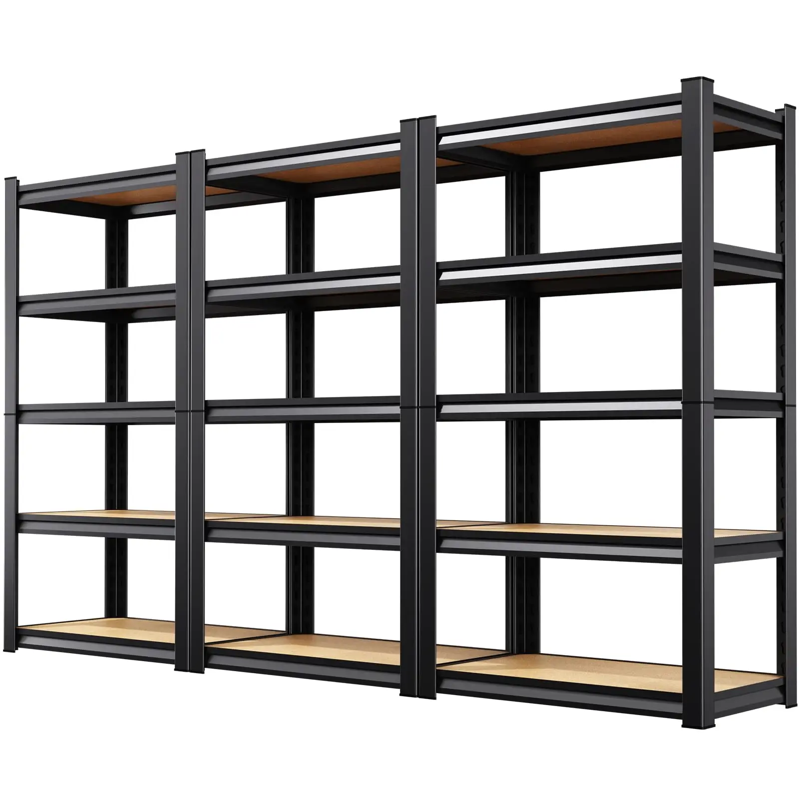 3 Pack Garage Shelving Heavy Duty 5-Tier Storage Shelves, Adjustable Shelving Unit, Utility Garage Organizer Shelf for