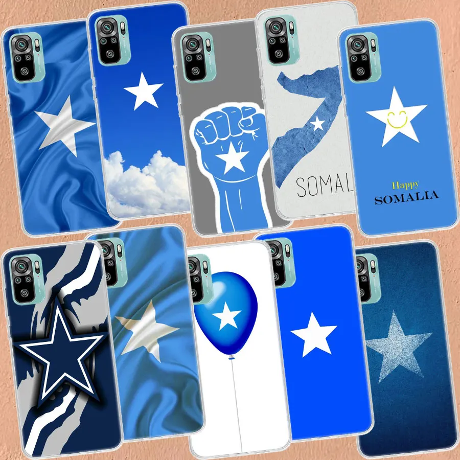 Somali Somalia National Flag Phone Case For Xiaomi Poco X3 F6 X4 F4 GT M3 M4 M5 M5S X5 X6 Pro 5G F5 F3 F2 F1 Mi Note 10 Lite Si