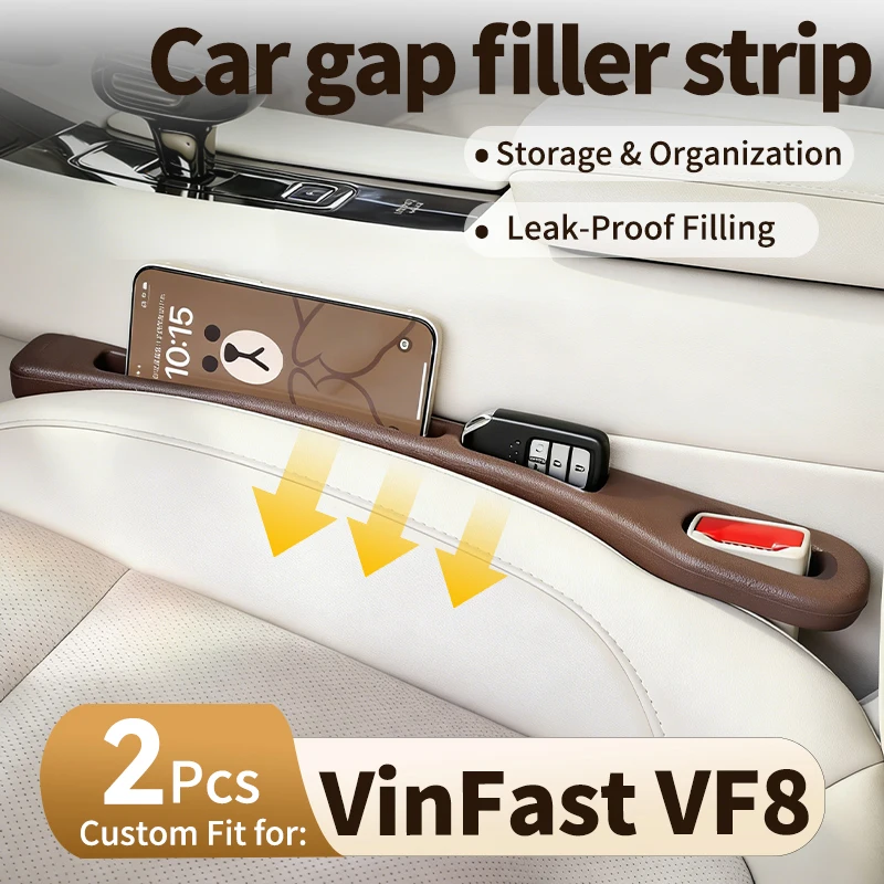 Car Gap Filler Strip For VinFast VF8  Anti-Leakage Anti-Drop Gap Seal Strip Space-Saving Car Storage Gadget 2Pcs Plug-And-Play