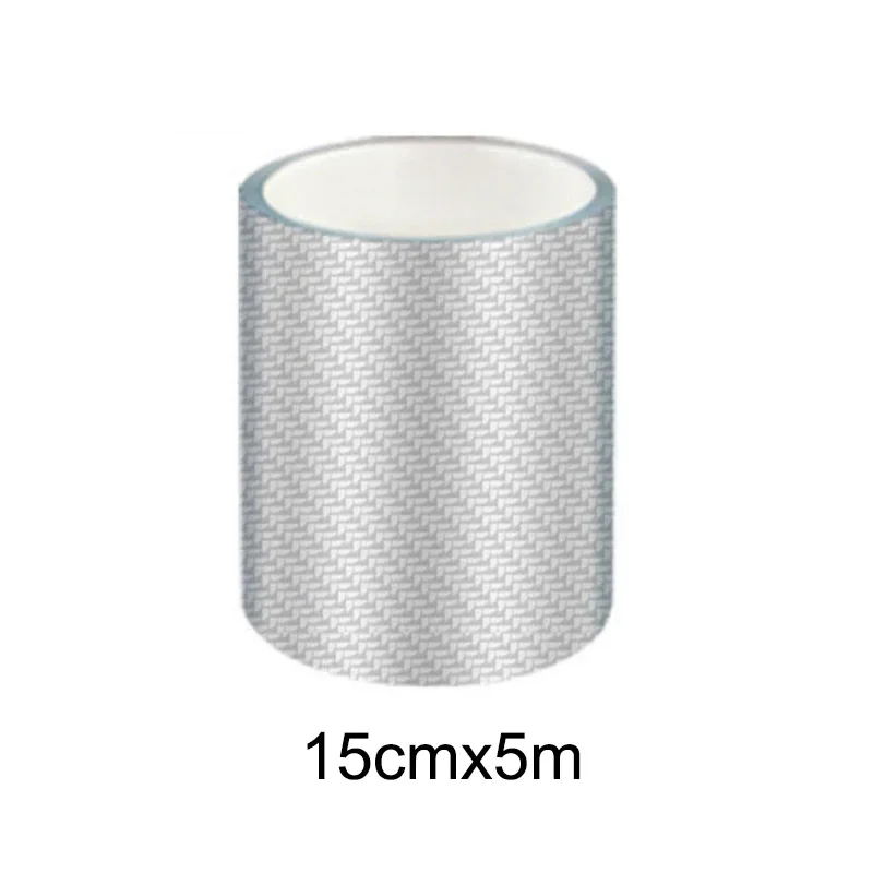 NONE Transparente Carbon Faser Auto Schwelle Protector Moulding Streifen Trim Stoßstange Streifen Tür Sill Film Anti Scratch Wachen Auto Aufkleber 3