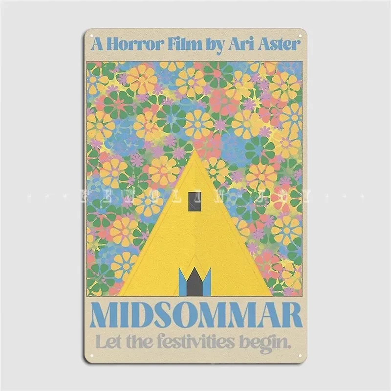 Midsommar Metal Plaque Poster Wall Cave Bar Cave Printing Plates Tin Sign Poster