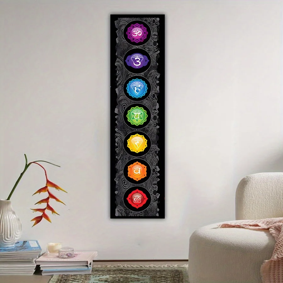 Tapestry Wall Hanging Tapestry Blanket 1 piece Chakra Meditation Yoga Mandala Tapestry Wall Hanging - No. 3 Design, Bohemian