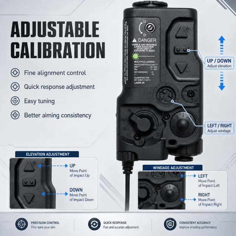 Outdoor Shooting Game RAID-X Model Alignment Marker Adjustable Zero Calibration Detachable Remote Switch Kit