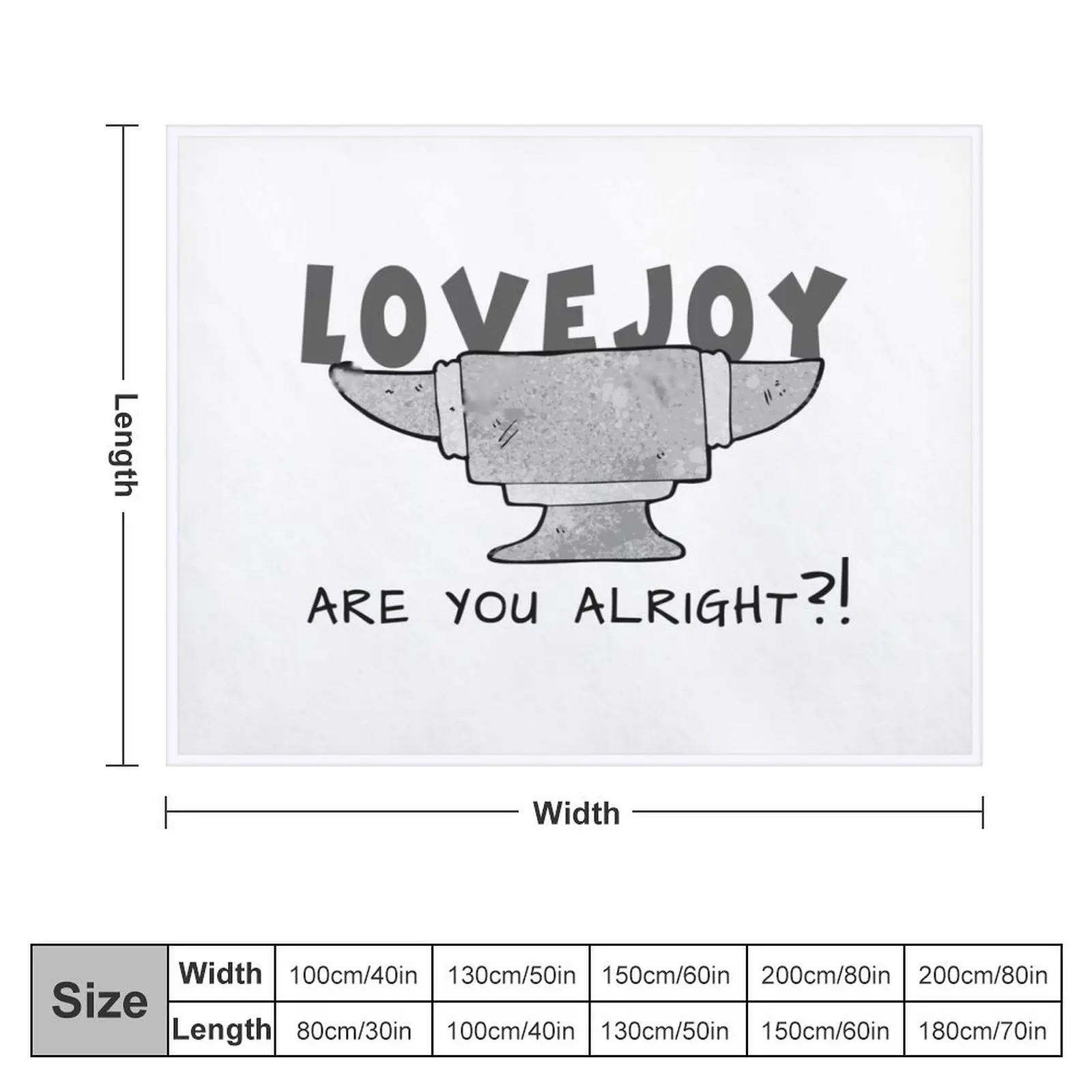 lovejoy are you alright? cool design for lovejoy fans Throw Blanket manga Summer Beddings Blankets