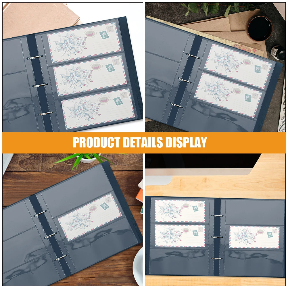 20 قطعة ألبوم الأوراق النقدية شفافة بولي كلوريد الفينيل حامل تخزين المال مقاوم للماء خفيفة الوزن فاتورة حامي كم حافظة جمع العملات #2